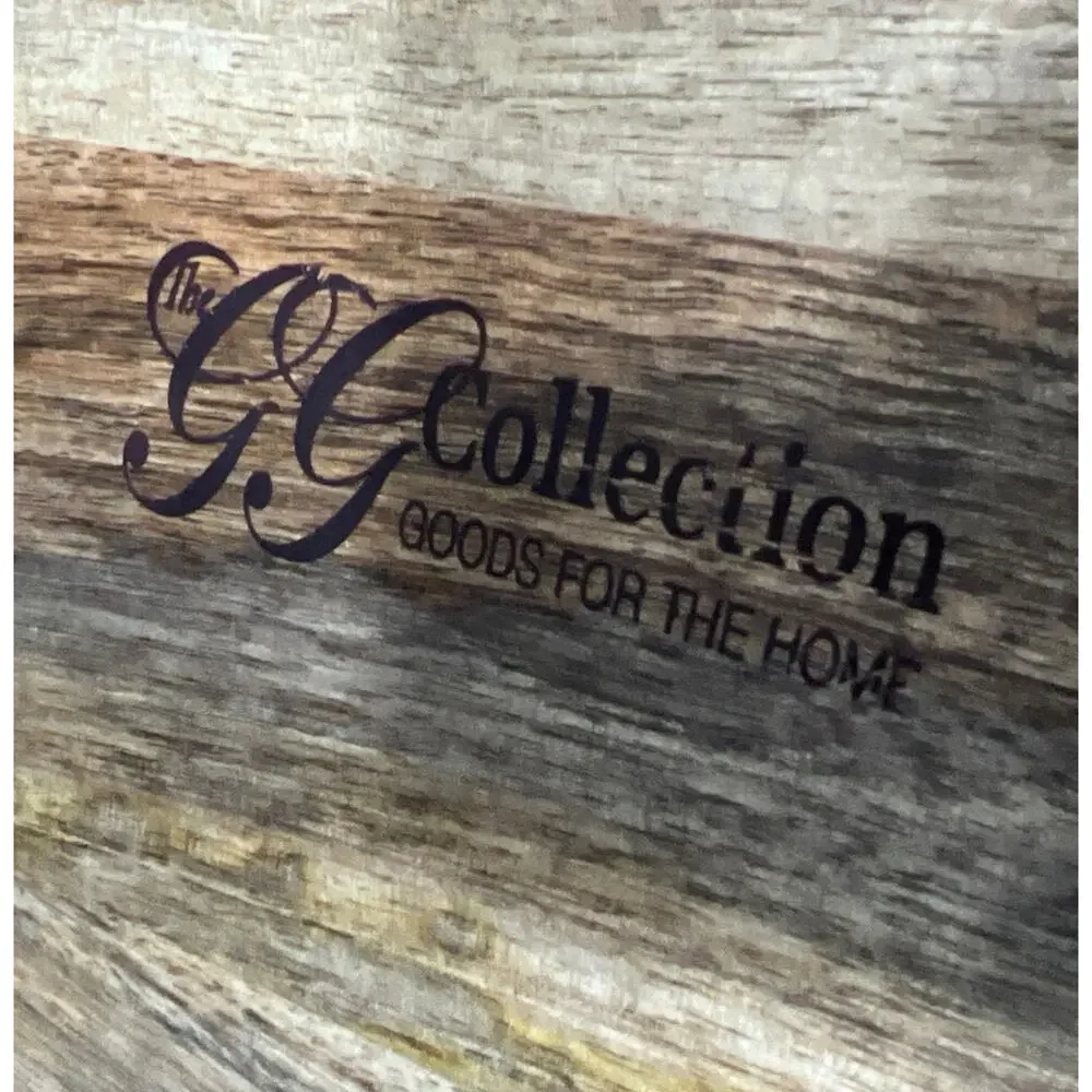 GG Collection Heritage Collection Oval Tray Featuring A Hand-Carved Metal Handle